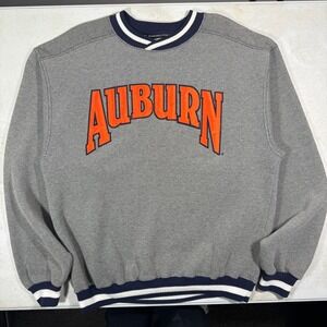 Vintage Russell Athletic Auburn Tigers Sweatshirt Made in USA Grey Mens Large